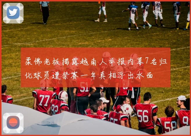 柔佛老板揭露越南人举报内幕7名归化球员遭禁赛一年真相浮出水面